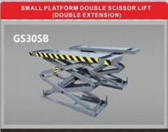 Small platform double scissor lift(Double extension)