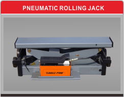 Pneumatic rolling jack