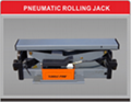 Pneumatic rolling jack