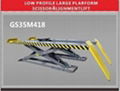 Low profile large platform scissor alignment lift 1