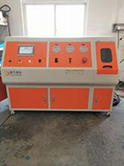 Hose assembly static pressure / blasting test machine