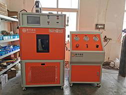 Hose assembly burst test rig