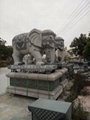 動物廠家石材大象生產景觀石頭大象 2