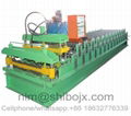 Double layer roll forming machine for roofing panel with tile 1