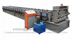 Floor deck roll forming machine for