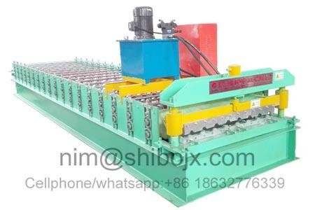 8 trapezoid wave roofing panel roll forming machine