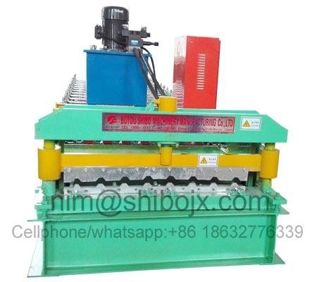 8 trapezoid wave roofing panel roll forming machine 2