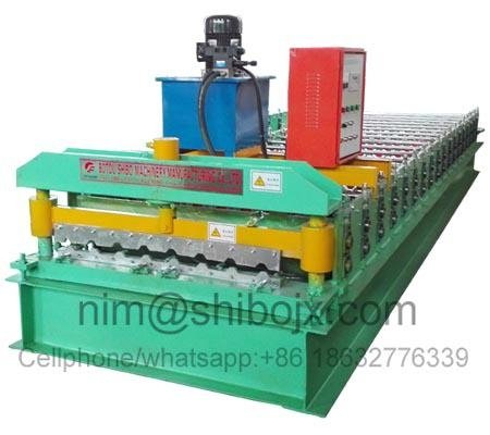 8 trapezoid wave roofing panel roll forming machine 3