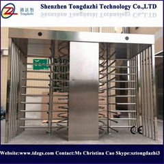 Deluxe full height turnstile door access control with card reader