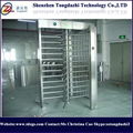 Pedestrian access control full height turnstile rfid security gate