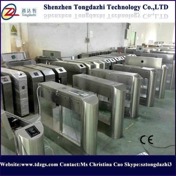 Fully automatic turnstile mechanism station coin operated swing gate barrier 2