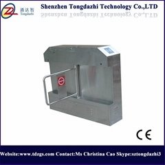 Automatic l   age access swing turnstile barrier gate with double pinch function