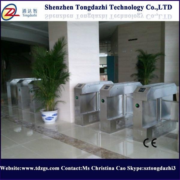 Automatic l   age access swing turnstile barrier gate with double pinch function 2