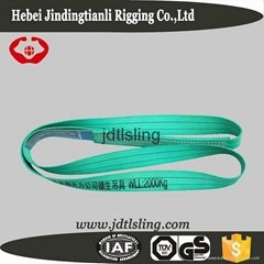 Polyester material endless cargo flat webbing sling