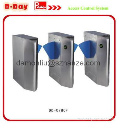 Bi-directional Access Control Angle Flap Barrier