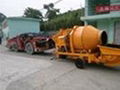 JZC350 Diesel Concrete Pump Easy Operated By Hydraulic Oil Handles 1