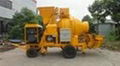 Professional Generator Trailer Concrete Pump With Mixer 50kw 4000Kg Weight