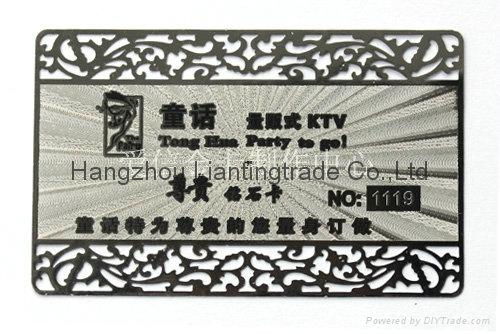 direct factory metal engraved custom cheap metal business card 2