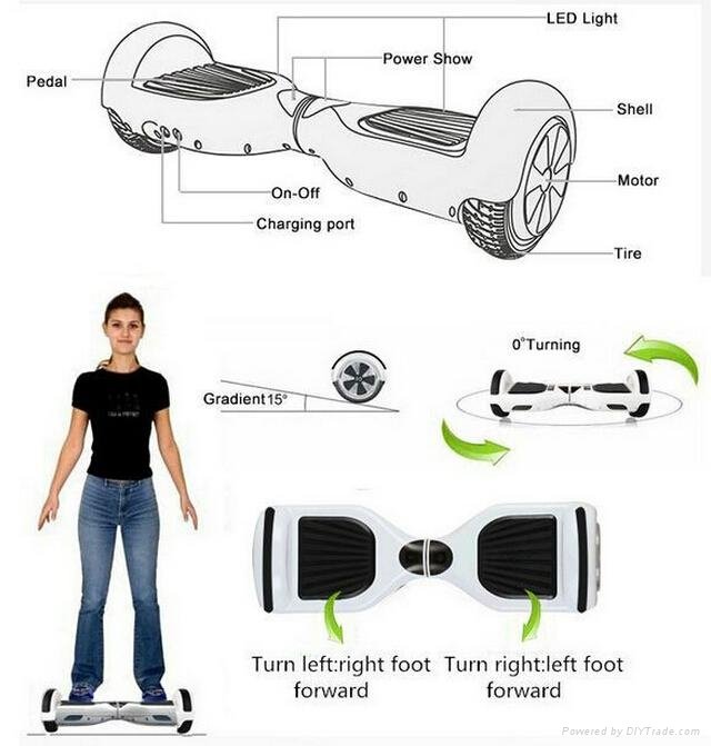 6.5inch Smart balancing scooter LV-SBS01 4