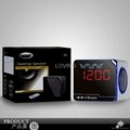 Wooden alarm clock bluetooth speaker LV-A6 5