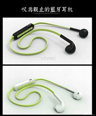 Hottest fashional sporty bluetooth earphone LV-X7