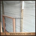Chinese white wood marble slab 2