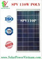 High Efficiency solar panel made in Vietnam with TUV sud certificate - 110W poly 1