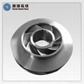 2016 OEM Customized Investment Casting Titanium Closed Impeller for pumps  1