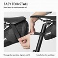 Reflective Rear Cycling Saddle Bag Taillight MTB Rode Bike Large Capacity Bag Bi 4