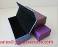 Manual folding eyewear case,PU leather folding spectacle box manufacturer 5