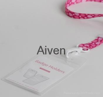 Aiven Name Badges and Lanyards with Card Reel