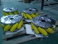 A set of 15inch(375mm) mecanum wheel with PU roller(Load cacipity 4500KG) NM375A 2
