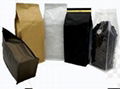 Paper Plastic Pocket Zipper Flat Bottom Coffee Bags 1