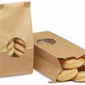 Paper Plastic Bakery Flat Bottom Bags 1