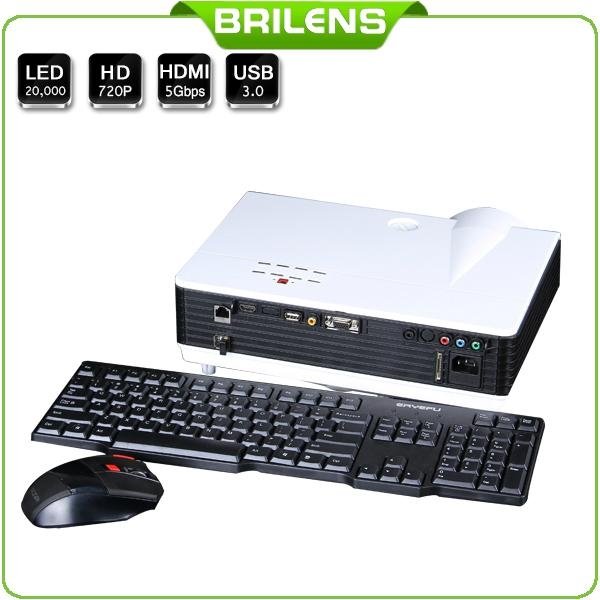 brilens EL1280 1280*800 resolution support 1080p hot sale mini projector 3