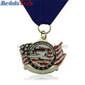  Soft Enamel Sports Medal with Sublimation  Ribbon 3