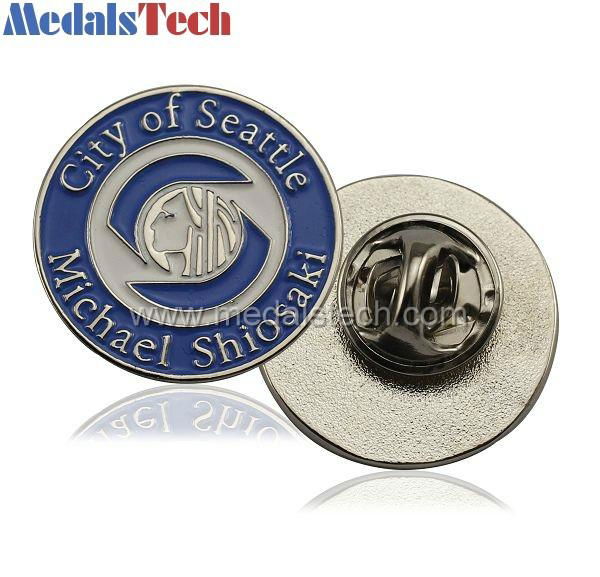 custom metal sublimation lapel pins  3