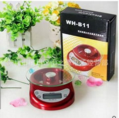 With clock kitchen scale portable mini