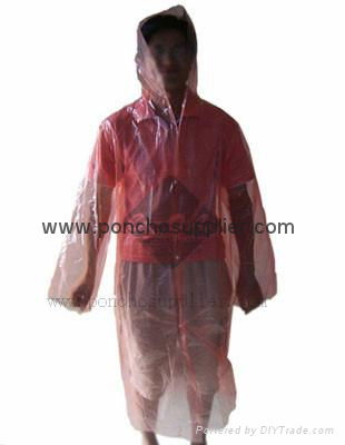 Disposable Raincoats Emergency Rain coats supplier PE Raincoat PE Rain coats