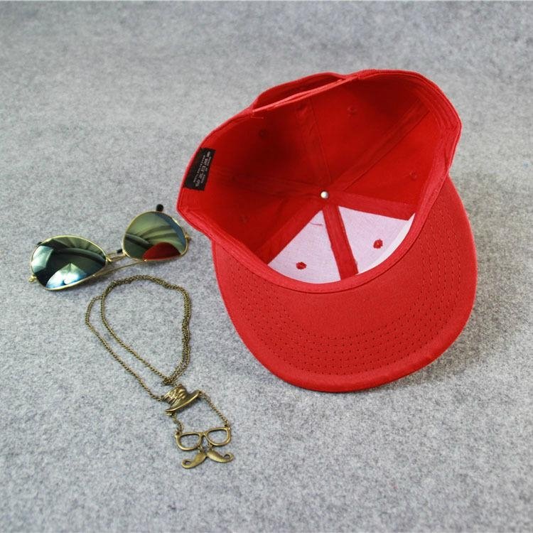 Wholesale Custom Embroidery Plain Hip Hop Cap Snapback Hat 2