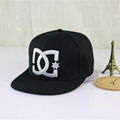 Flat Brim Style Fitted Snapback Hat 3D Embroidery Logo Hip Hop Cap