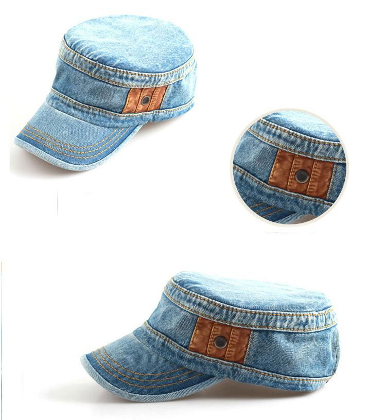 Fashion Denim Unsexy Army Cap Military Cap 4