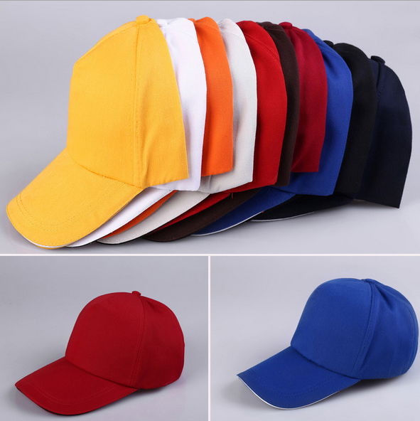 Simple Blank Colorful Cotton Baseball Cap With OEM Logo Accept 5