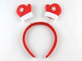 Wholesale Good Quality LED Plush Unique Christmas Hat Santa Hat  5