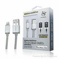  Apple 8 pin Ligthing cable-charge LED-1.2M-Silver 1