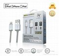  Apple 8 pin Ligthing cable-charge LED-1.2M-Silver 2