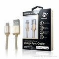 Apple Sync charge cable-Alum. connector-1.2M-Gold
