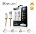 Apple Sync charge cable-Alum. connector-1.2M-Gold 2