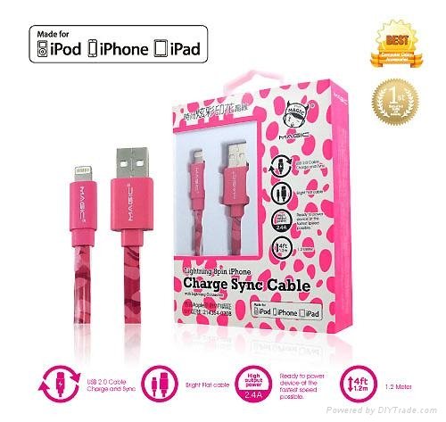 Apple MFI certified Lightning Data SYNC cable 2
