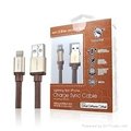 Apple 8pin Leather Charge cable-Alum.connector-1.2M